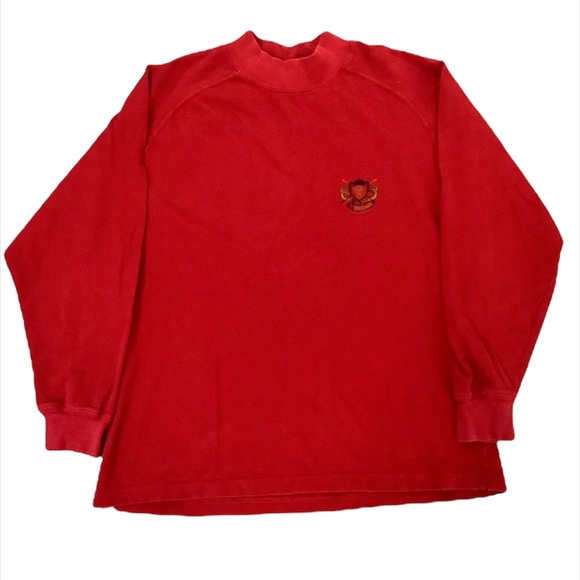 marithe francois girbaud red long sleeve sweater - Picture 1 of 8
